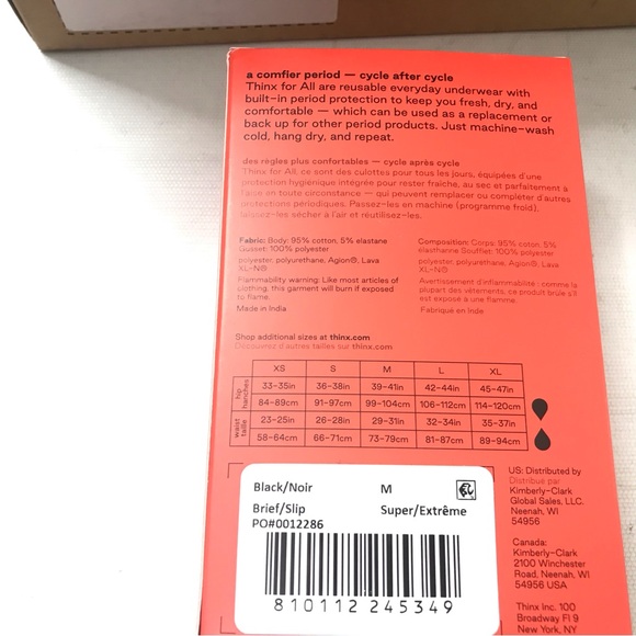 Thinx for All Women's Super Absorbency Brief Period Underwear Size M Panties New - Picture 2 of 3